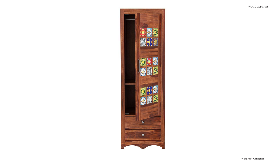 The Artisan Tiled Single-Door Wardrobe