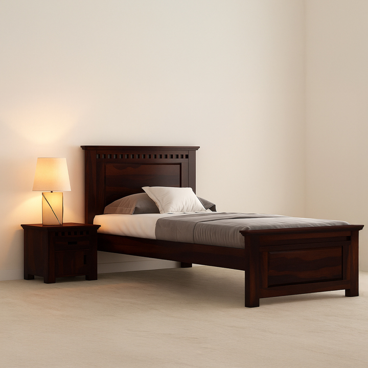 Regal Mahogany Slotted Single Bed
