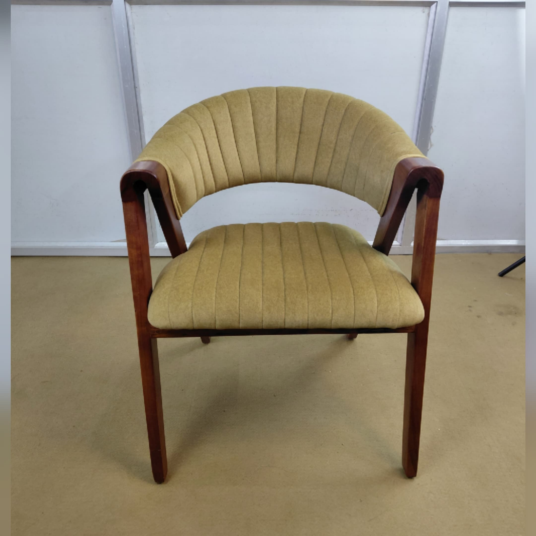 The Fluted Sheesham Accent Chair