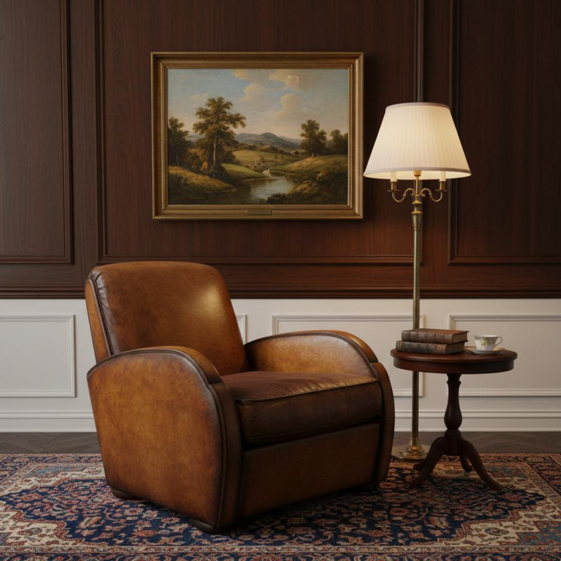 The Cognac Library Lounge Sofa