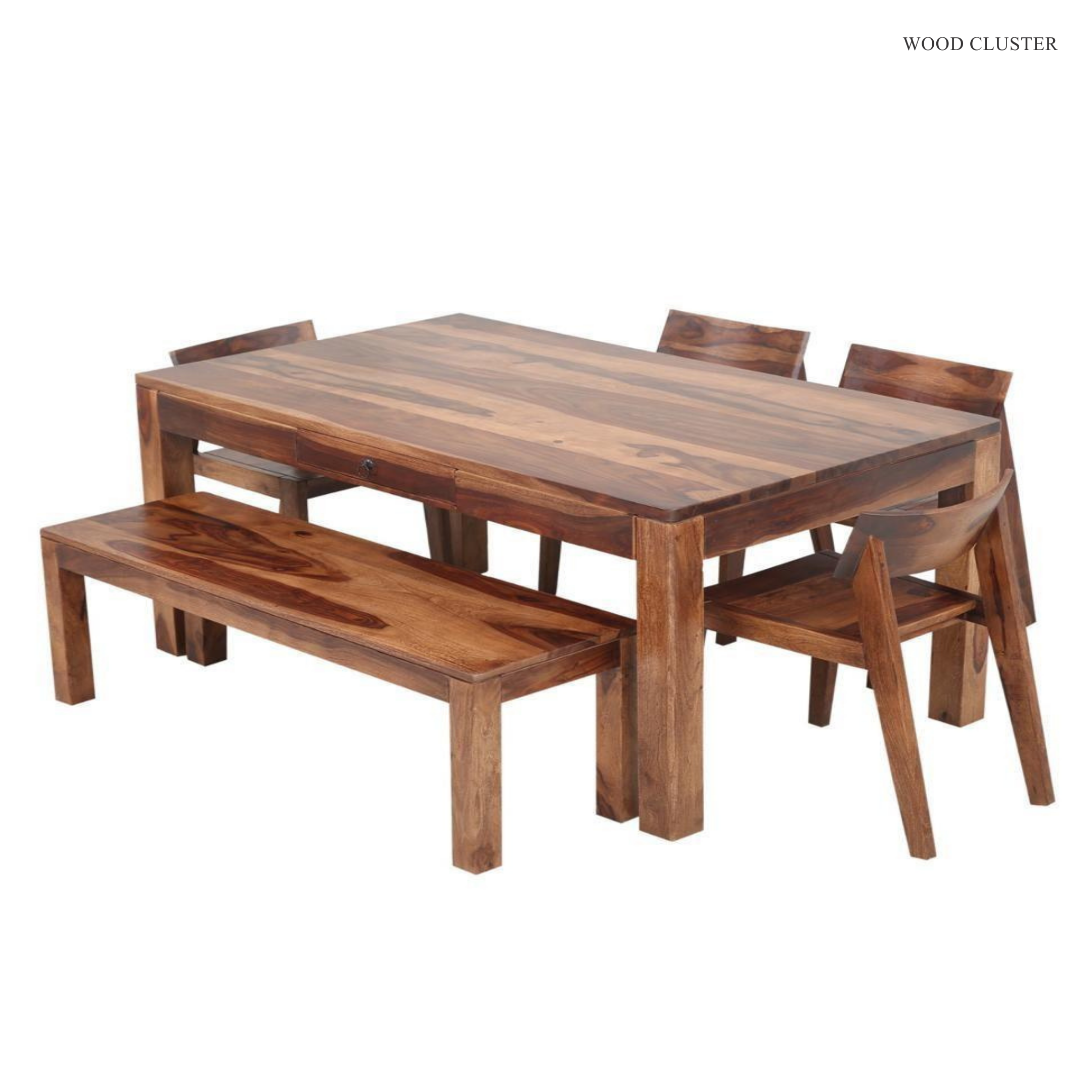 The Artisan Nordic Dining Set with Bench