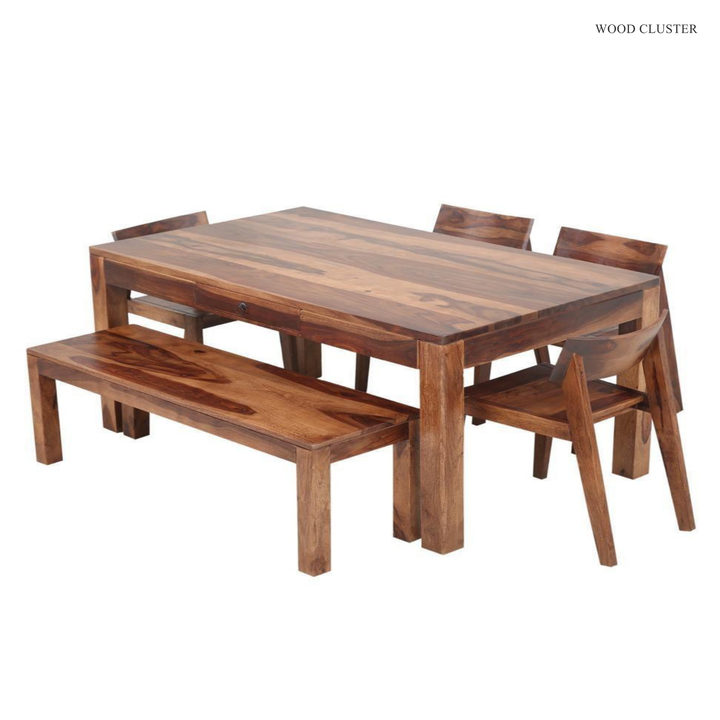 The Artisan Nordic Dining Set with Bench