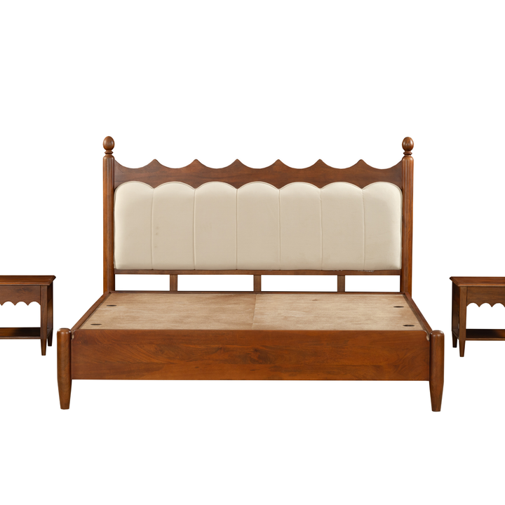 Scallop Haven Bedframe: A Soft Symphony of Curves & Comfort