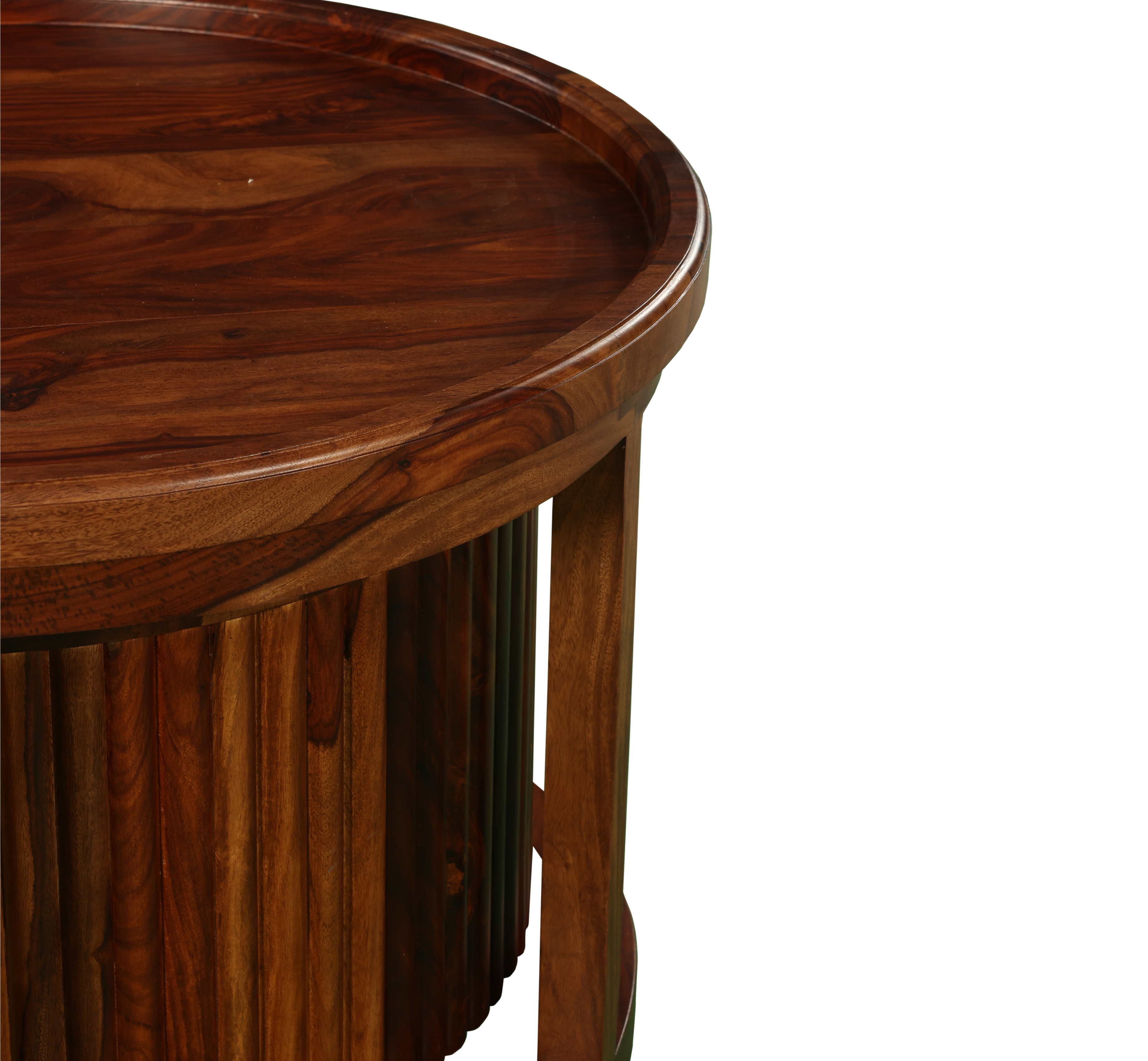 Walnut Orbit Coffee Table: A Sculptural Blend of Function & Form