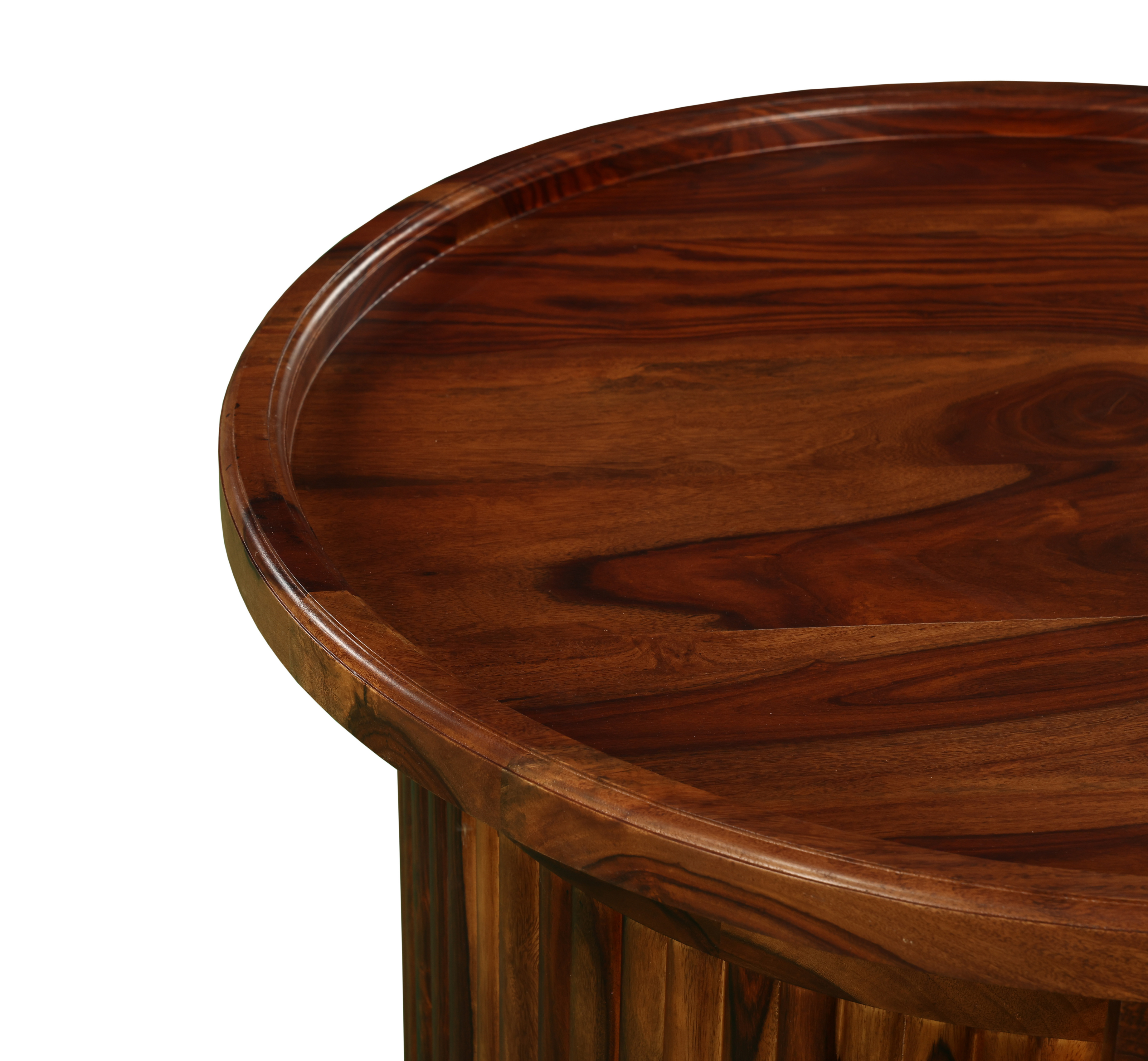 Walnut Orbit Coffee Table: A Sculptural Blend of Function & Form