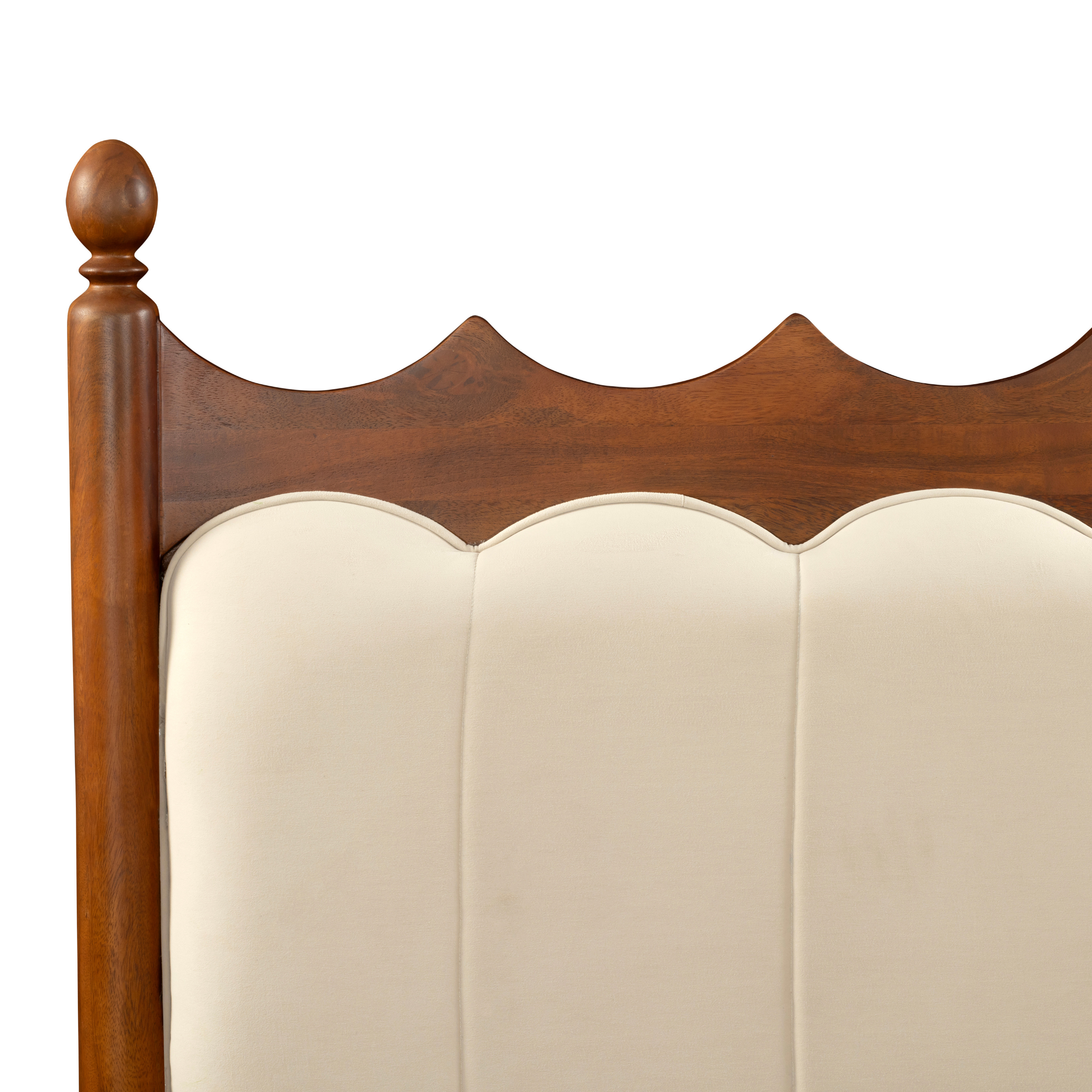 Scallop Haven Bedframe: A Soft Symphony of Curves & Comfort