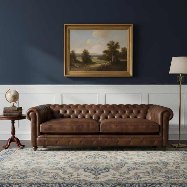 The Cognac Heritage Chesterfield Sofa