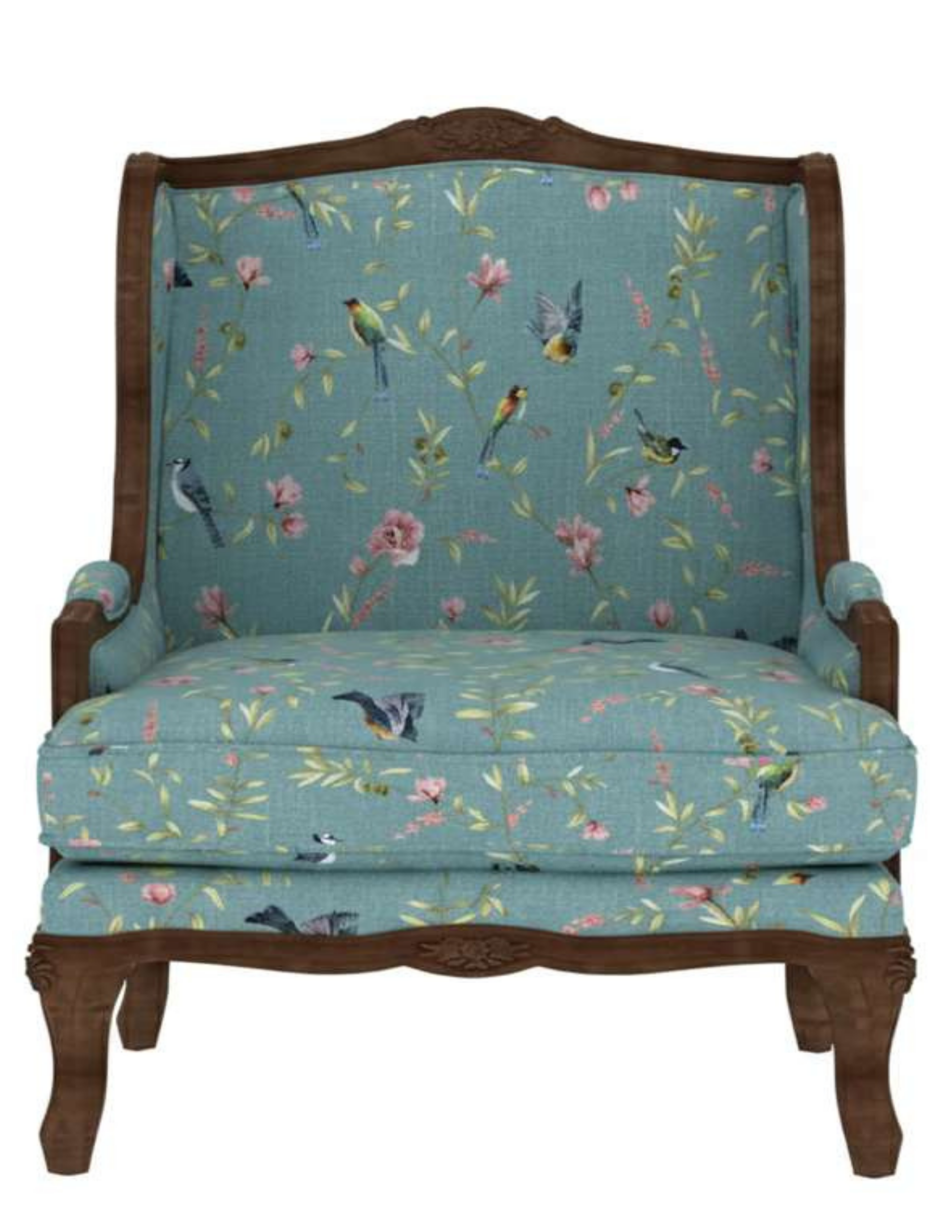 The Provincial Striped Wingback Chair