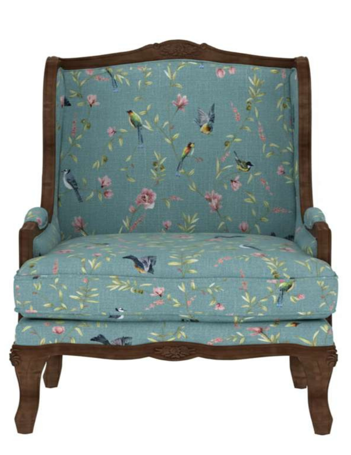 The Provincial Striped Wingback Chair