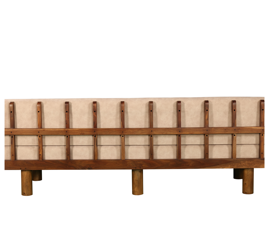 Ivory Crest Lounge Sofa: A Timeless Expression of Comfort & Craft