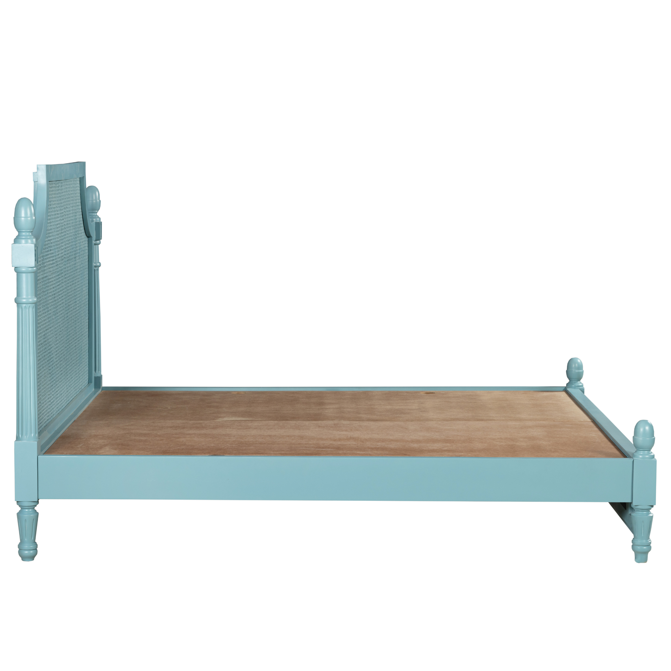 Azure Royale Bed: A Timeless Blend of Elegance & Soft Hues