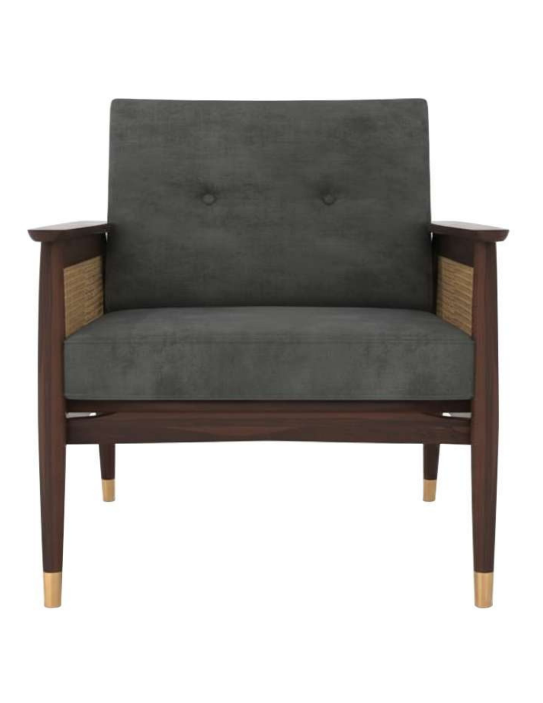 The Azure Cane-Sided Lounge Chair
