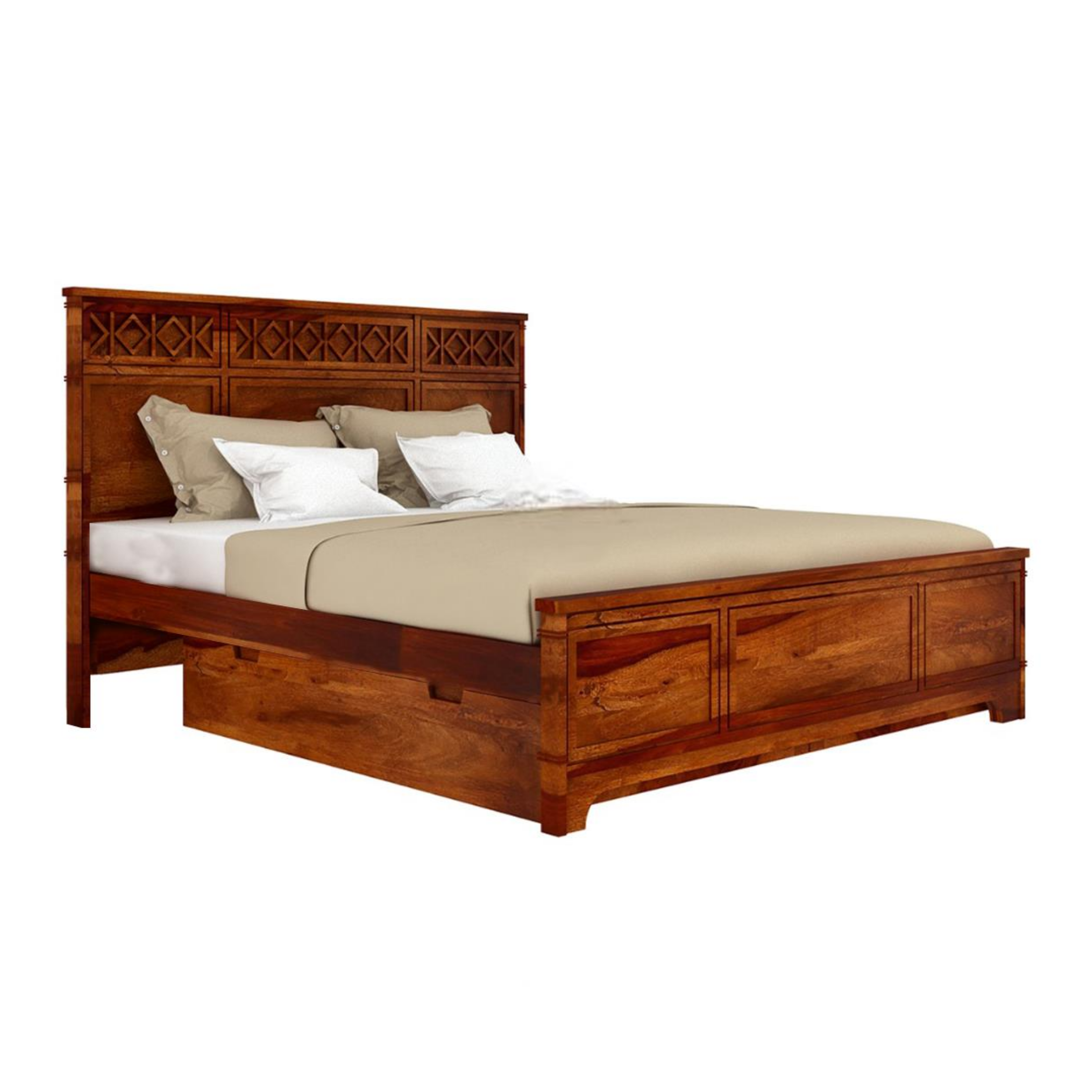 The Artisan Lattice Storage Bed