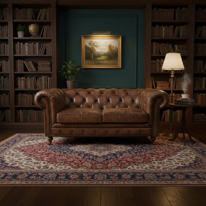 The Highland Leather Barrel Chair