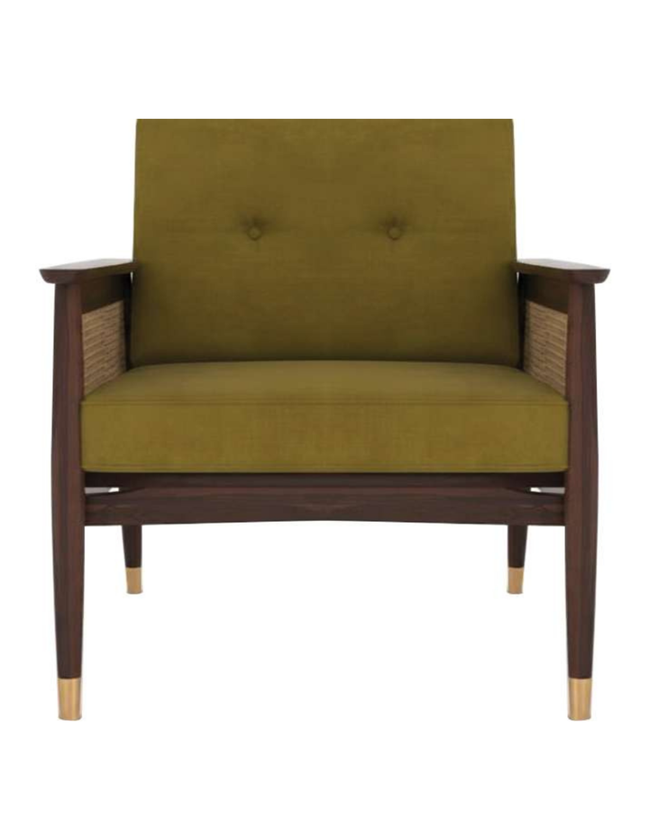 The Azure Cane-Sided Lounge Chair