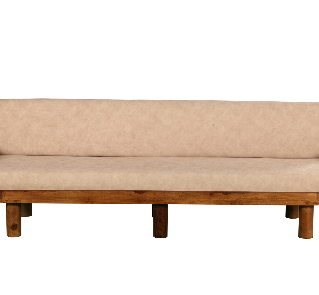 Ivory Crest Lounge Sofa: A Timeless Expression of Comfort & Craft