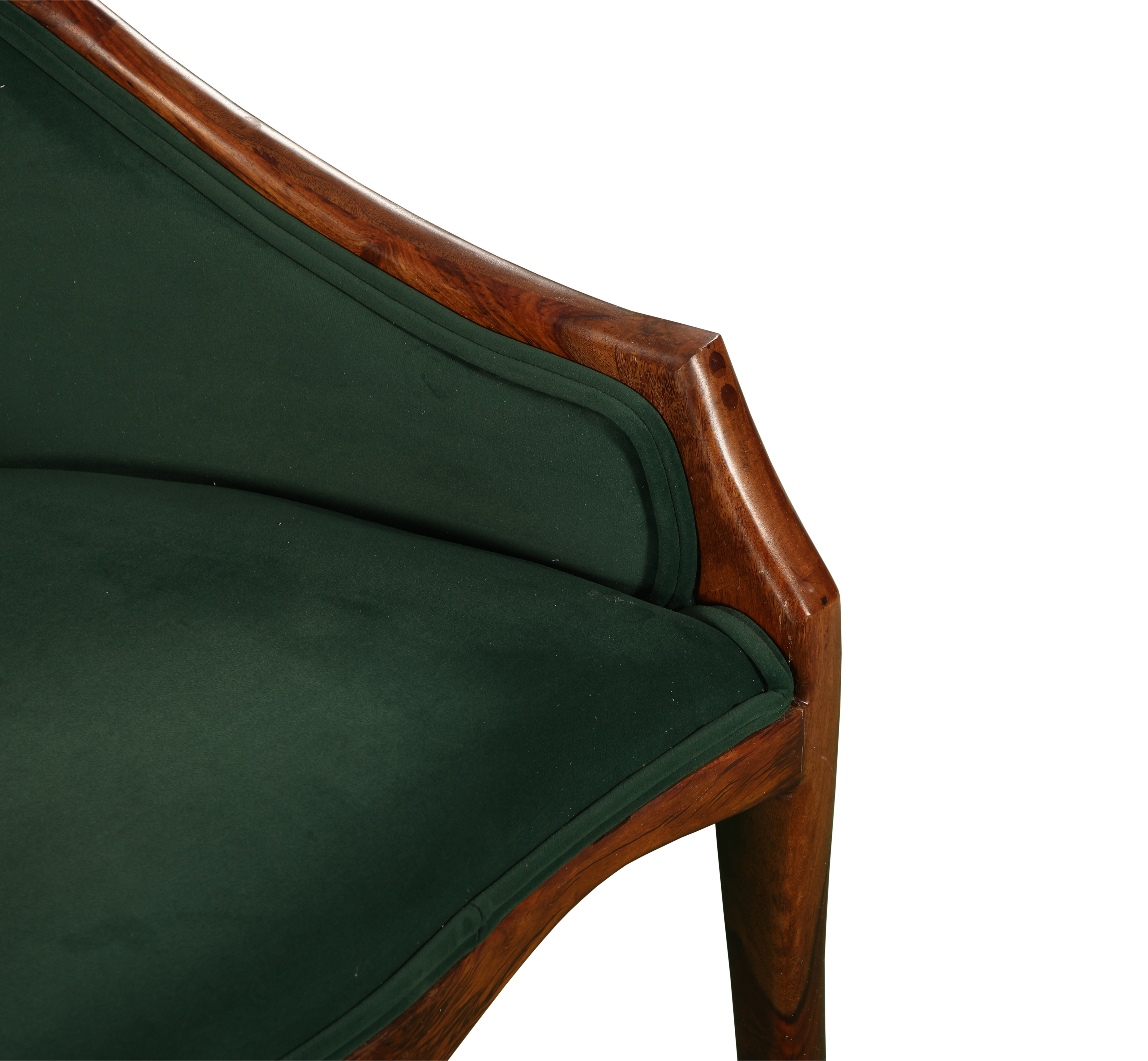 Emerald Curve Lounge Chair: A Luxurious Blend of Elegance & Comfort