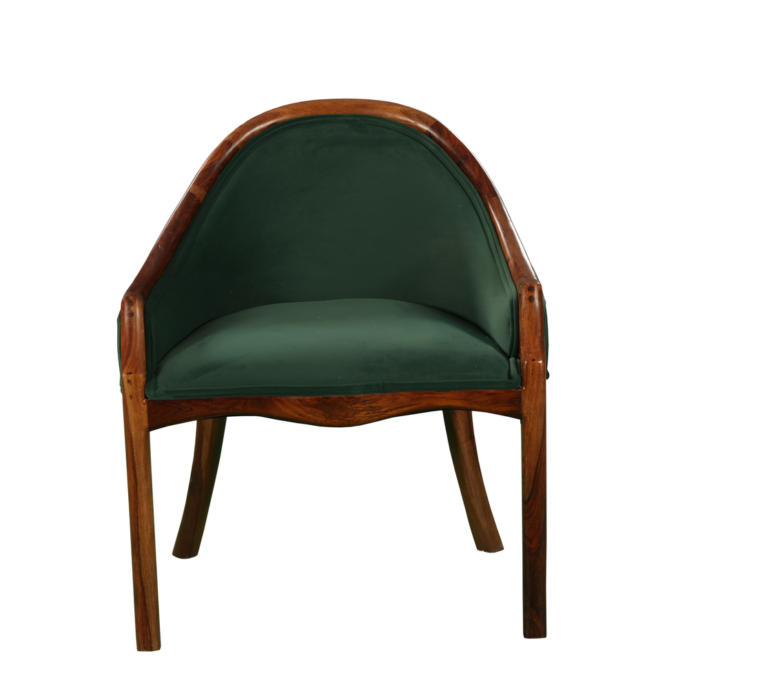 Emerald Curve Lounge Chair: A Luxurious Blend of Elegance & Comfort