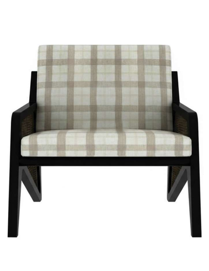 The Highland Checkered Lounge Chair