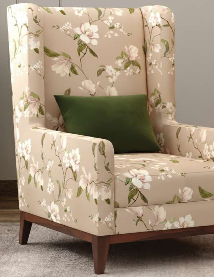 The Magnolia Blossom Wingback Chair