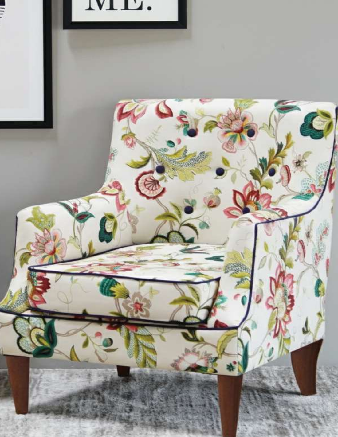The Bloom Botanical Accent Chair