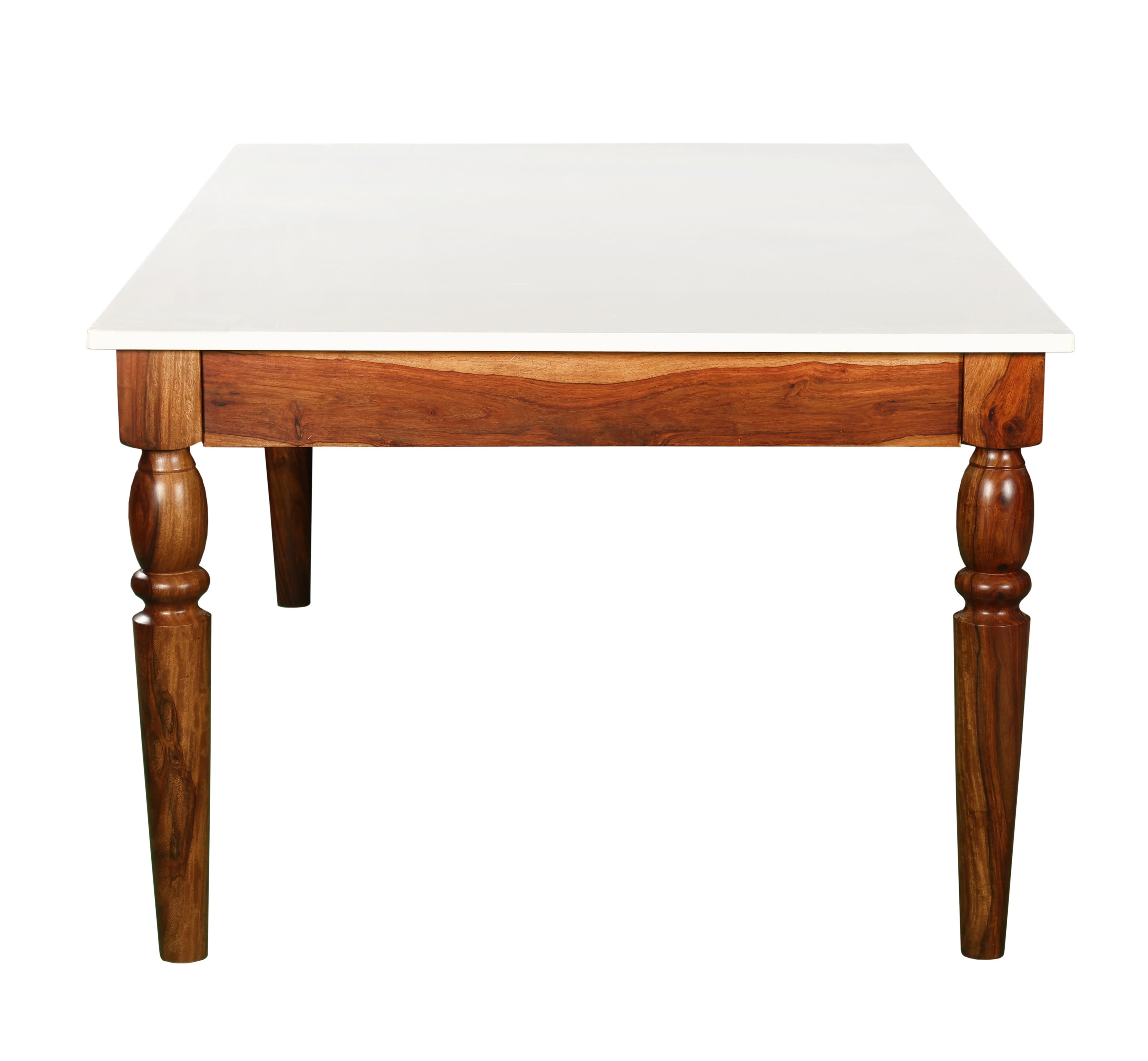 Ivory Crest Coffee Table: A Refined Balance of Contrast & Craft