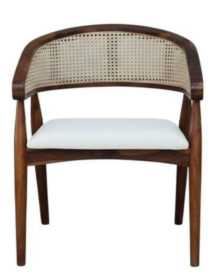 The Riviera Cane-Back Barrel Chair