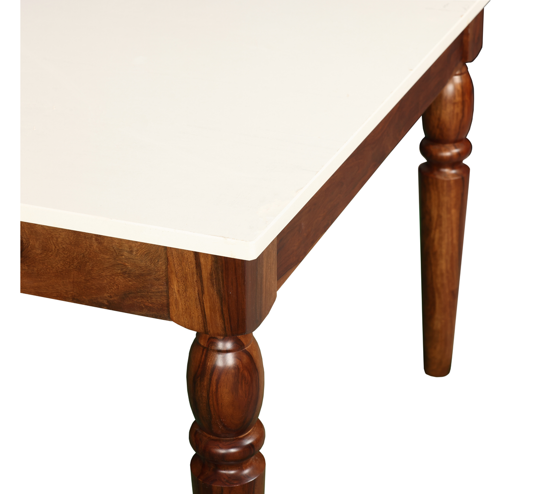 Ivory Crest Coffee Table: A Refined Balance of Contrast & Craft