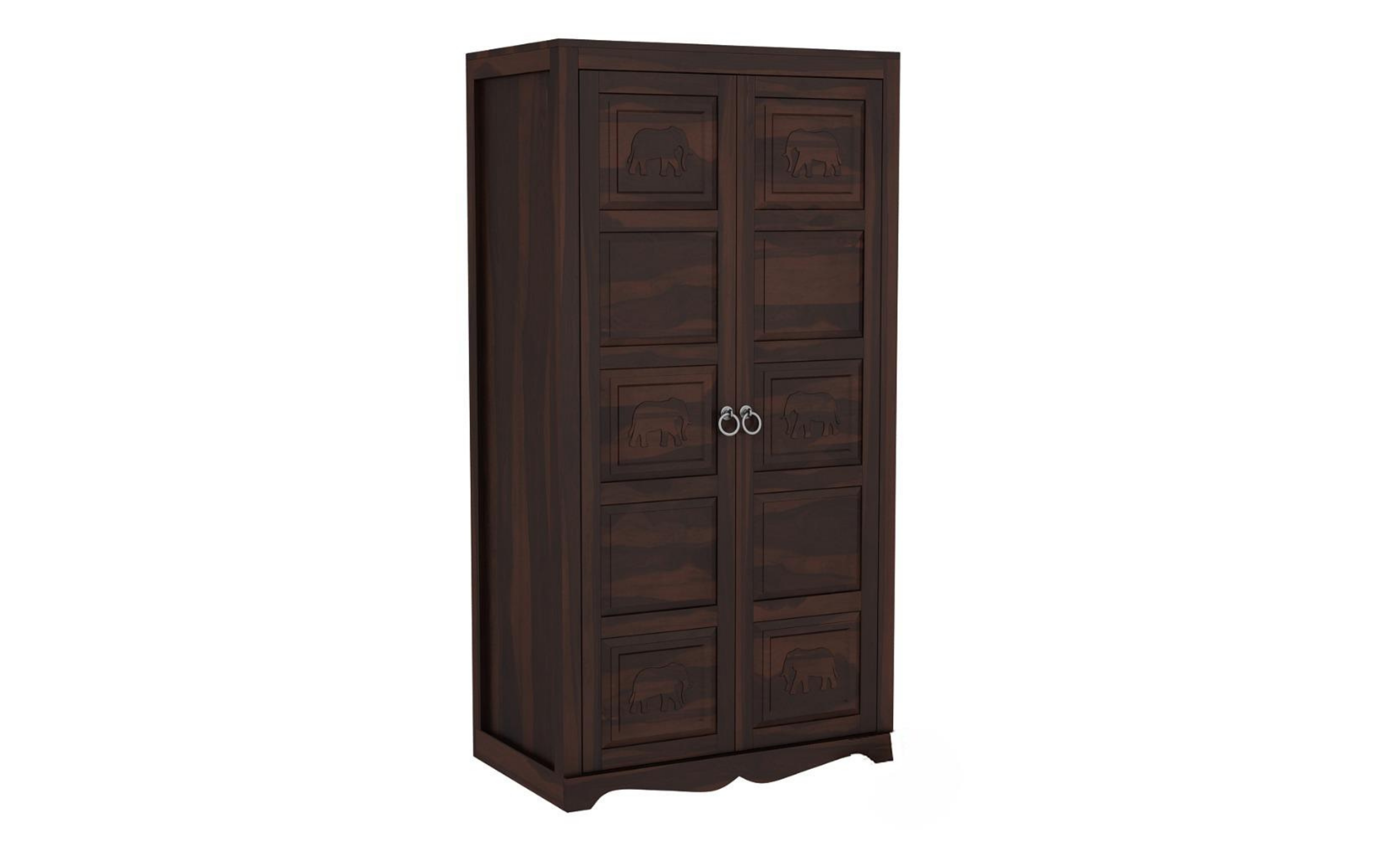 The Garrison Elephant-Carved Double-Door Wardrobe
