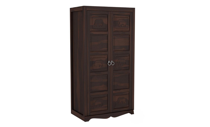 The Garrison Elephant-Carved Double-Door Wardrobe