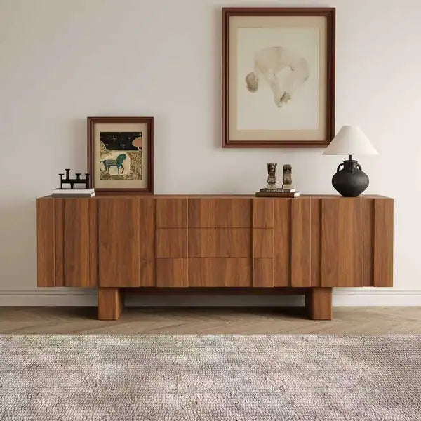 Vertigo Slatted Media Console