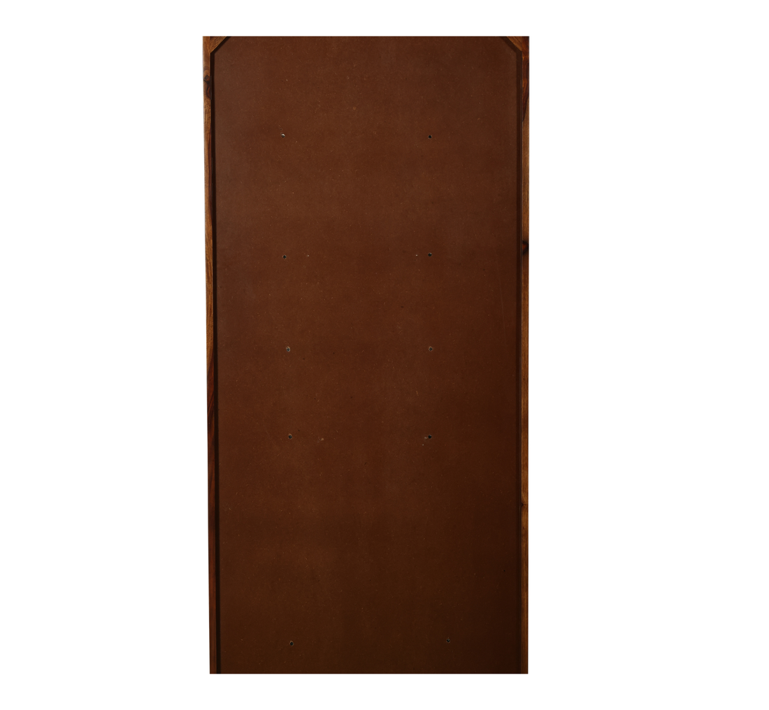 Solid Wood Storage Cabinet: Tall Multi-Shelf Cupboard with Drawers