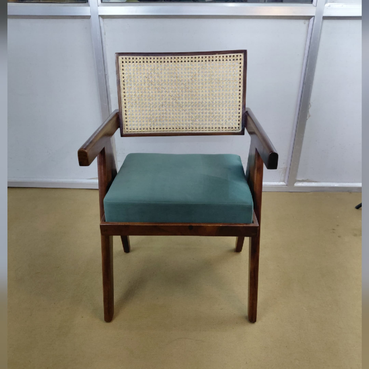 Heritage Mahogany Cane-Back Armchair