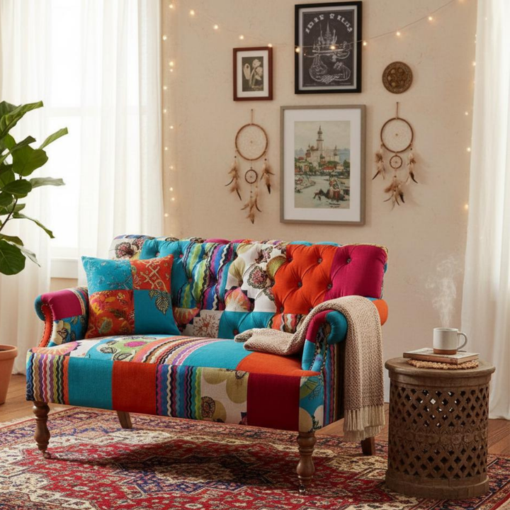 The Bohemian Patchwork Settee
