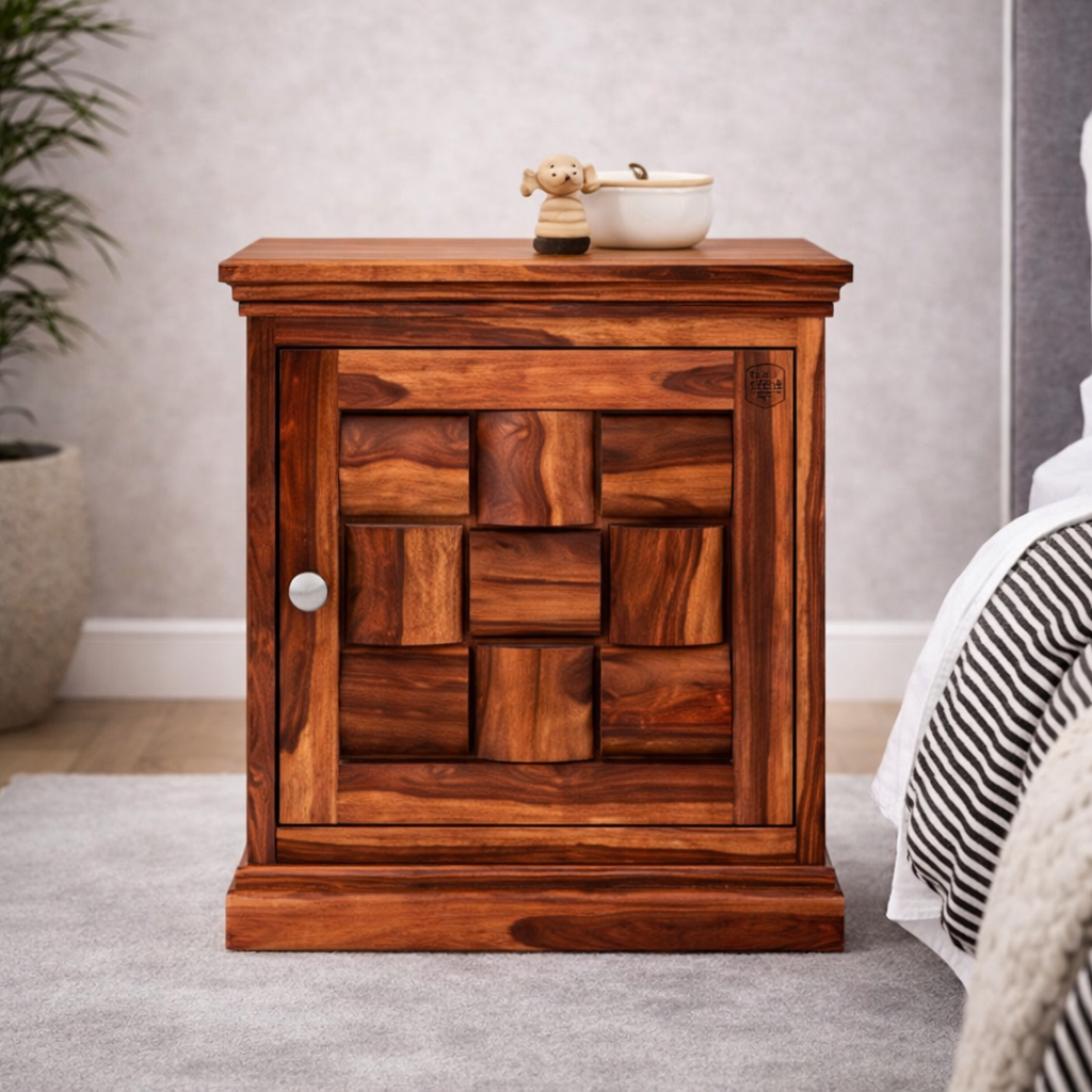 The Artisan Mosaic Cube Nightstand