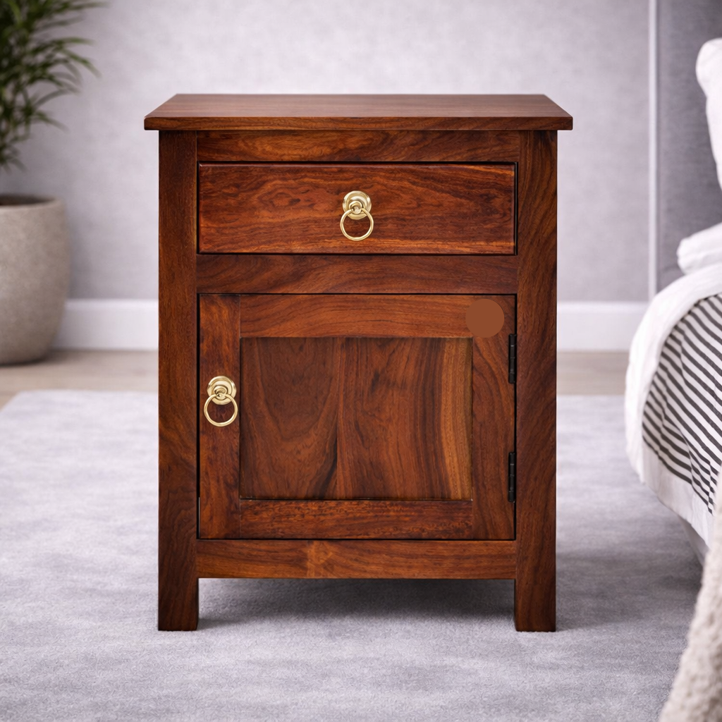 The Artisan Ring-Pull Cabinet Bedside table