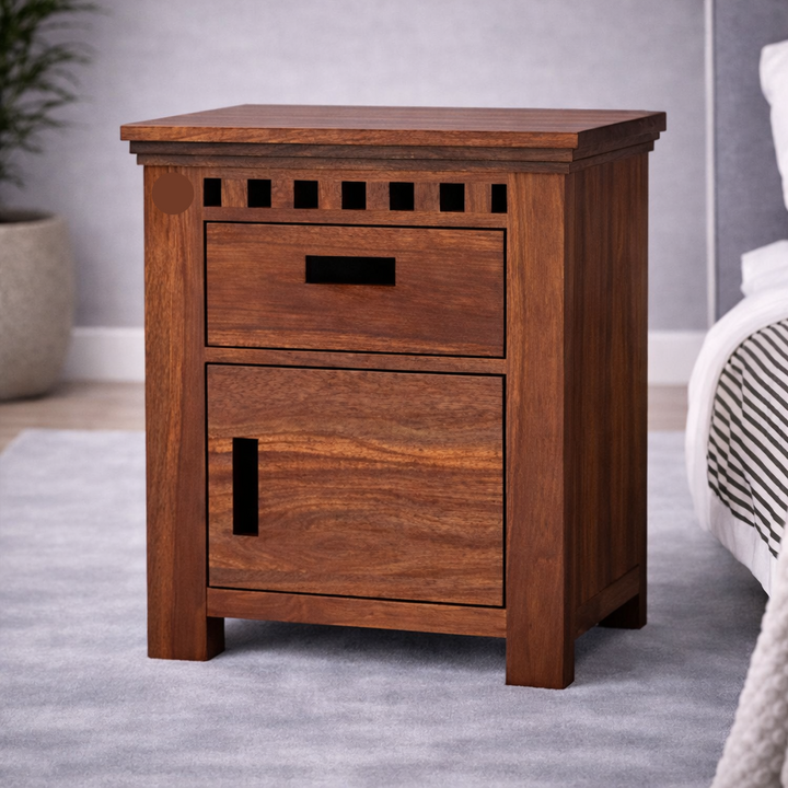 The Artisan Cuboid Cut-Out Bedside