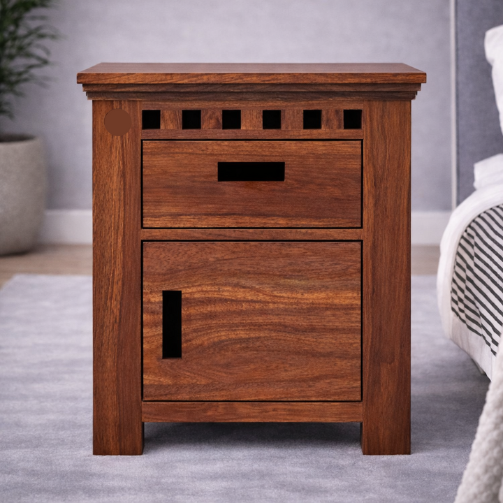 The Artisan Cuboid Cut-Out Bedside