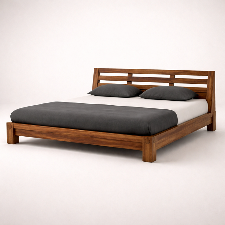 The Artisan Slat-Back Platform Bed