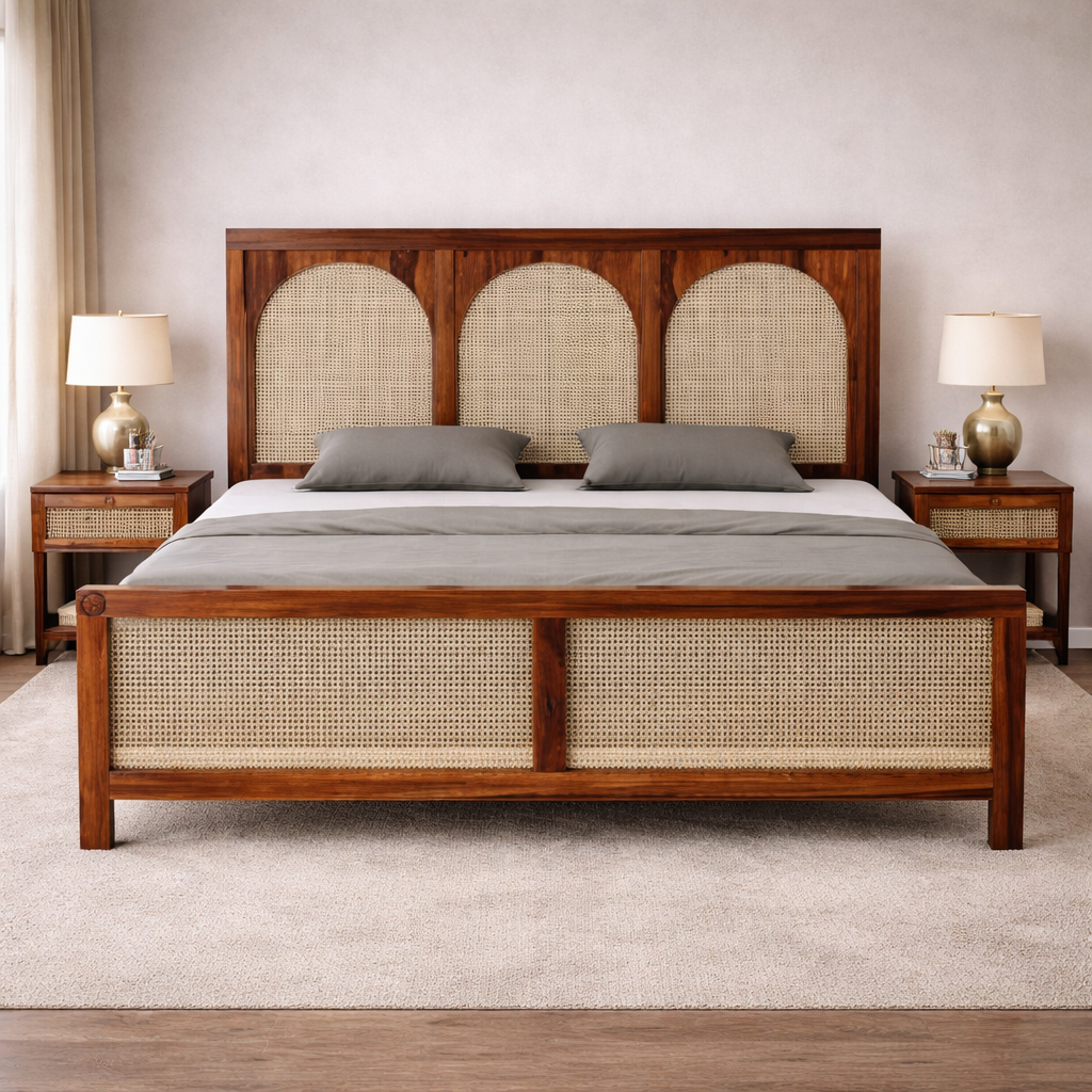 The Artisan Arched-Cane Suite Bed