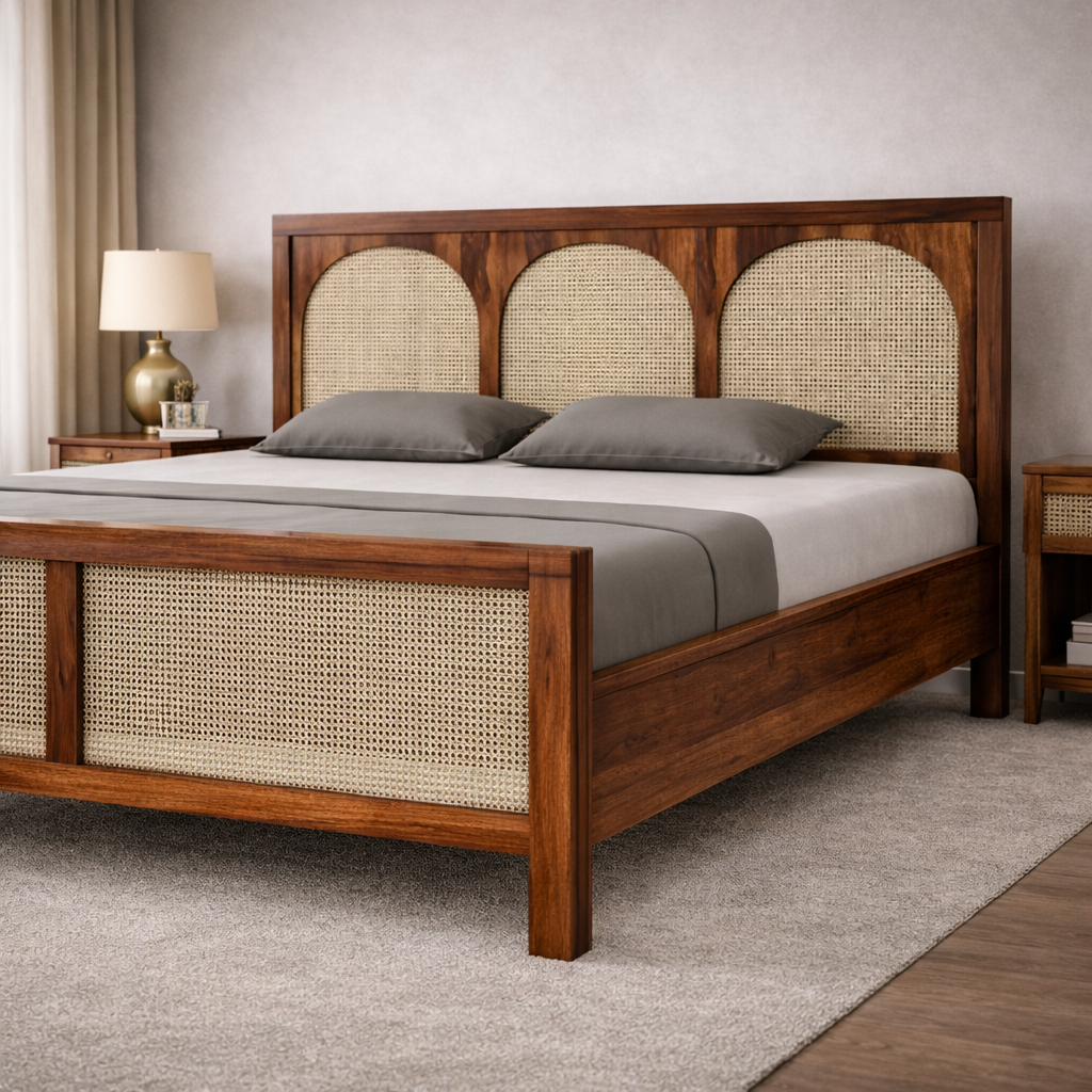 The Artisan Arched-Cane Suite Bed