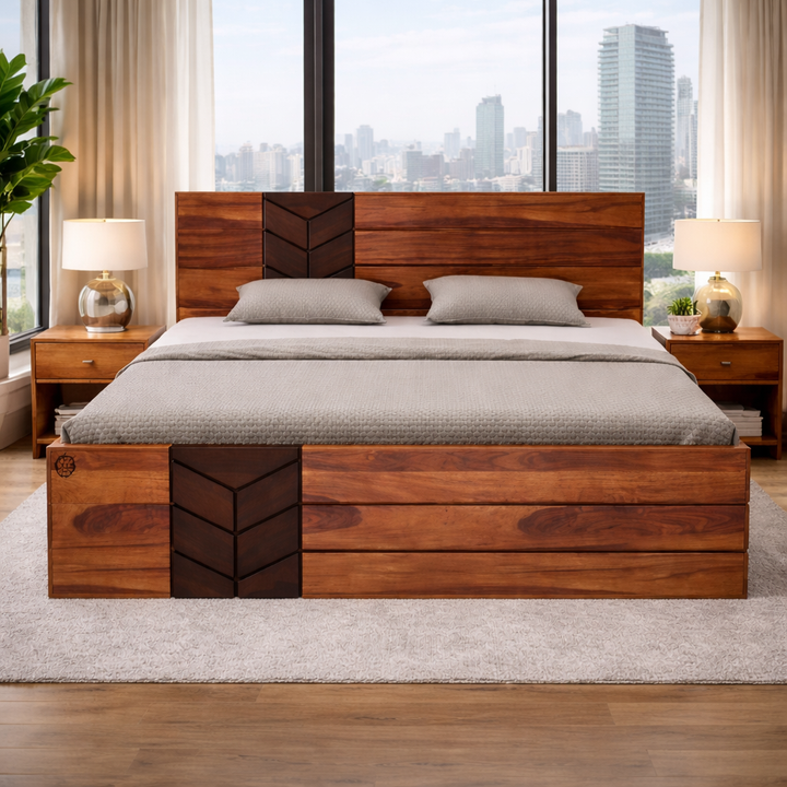 The Artisan Chevron Panel Bed