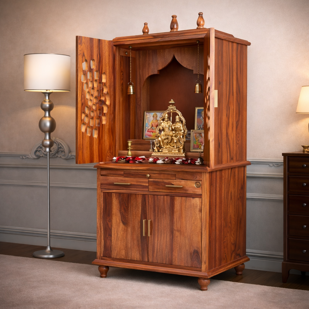 Siddhi modern solid sheesham wood Home Temple