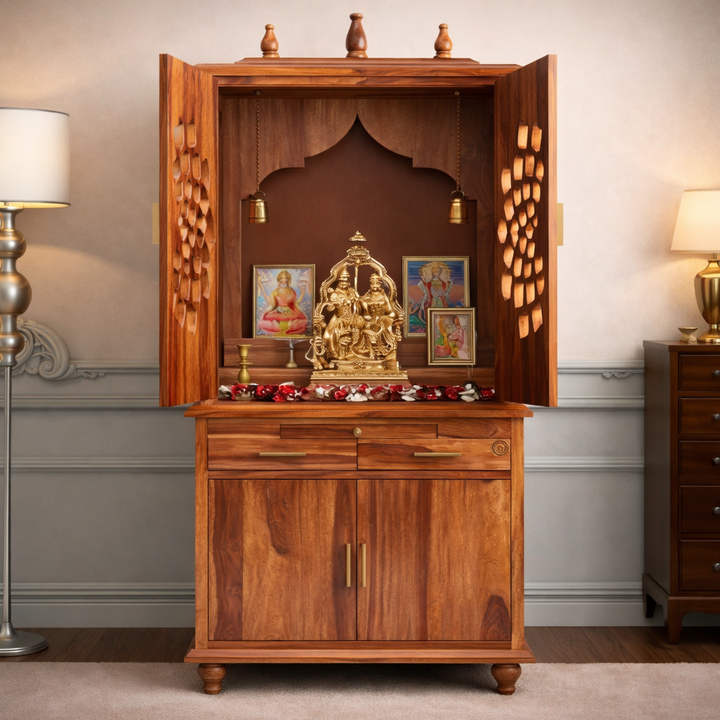 Siddhi modern solid sheesham wood Home Temple
