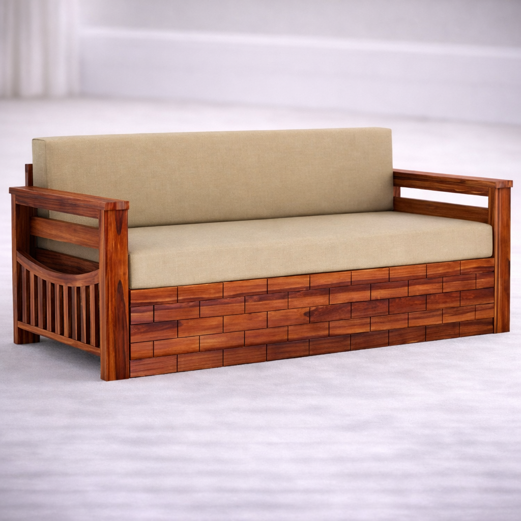 The Artisan Brick-Patterned Sofa Bed