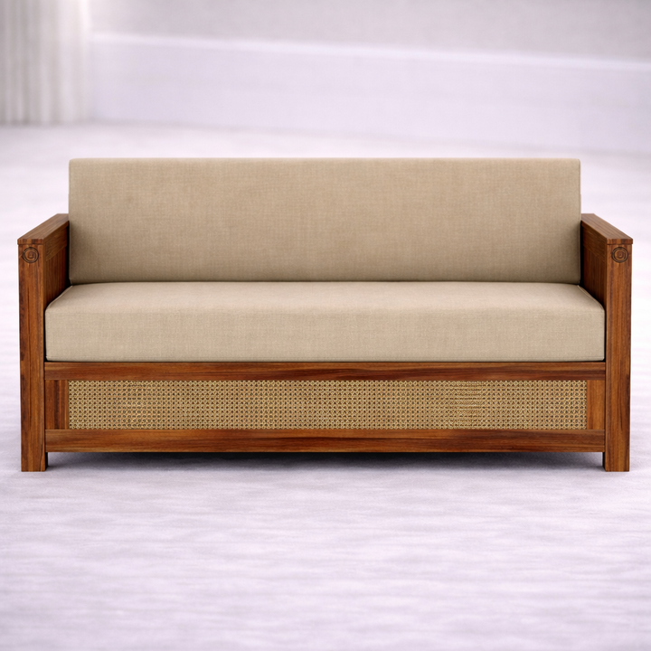 The Artisan Cane-Mesh Sofa Bed
