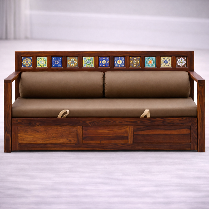 The Artisan Mosaic-Inlay Sofa Bed