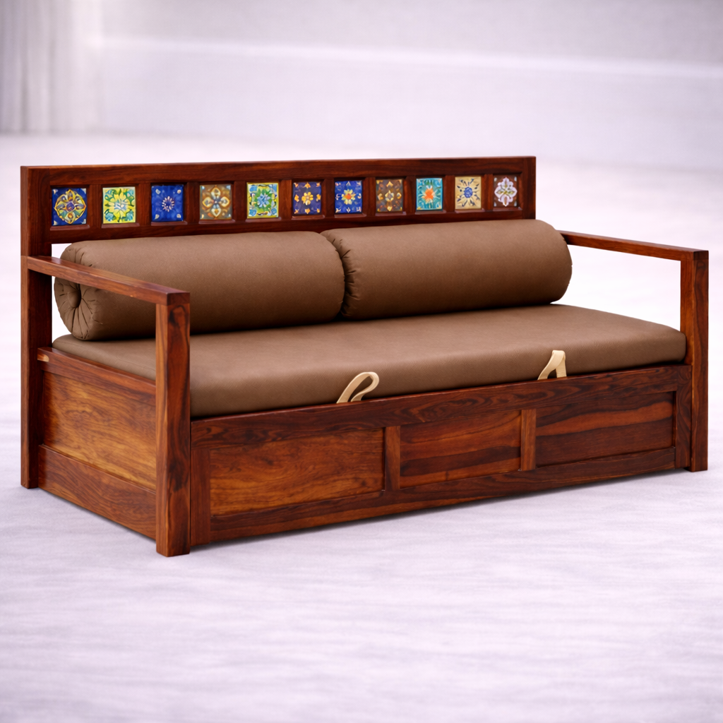 The Artisan Mosaic-Inlay Sofa Bed