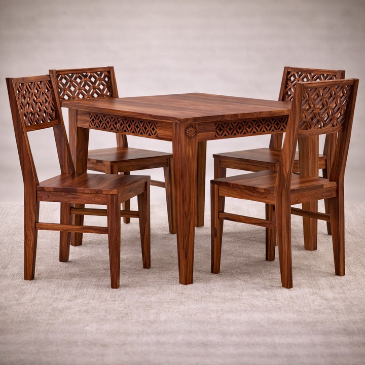 The Artisan Lattice-Carved Dining Suite