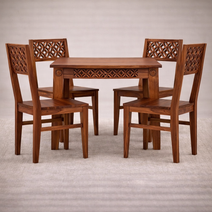 The Artisan Lattice-Carved Dining Suite